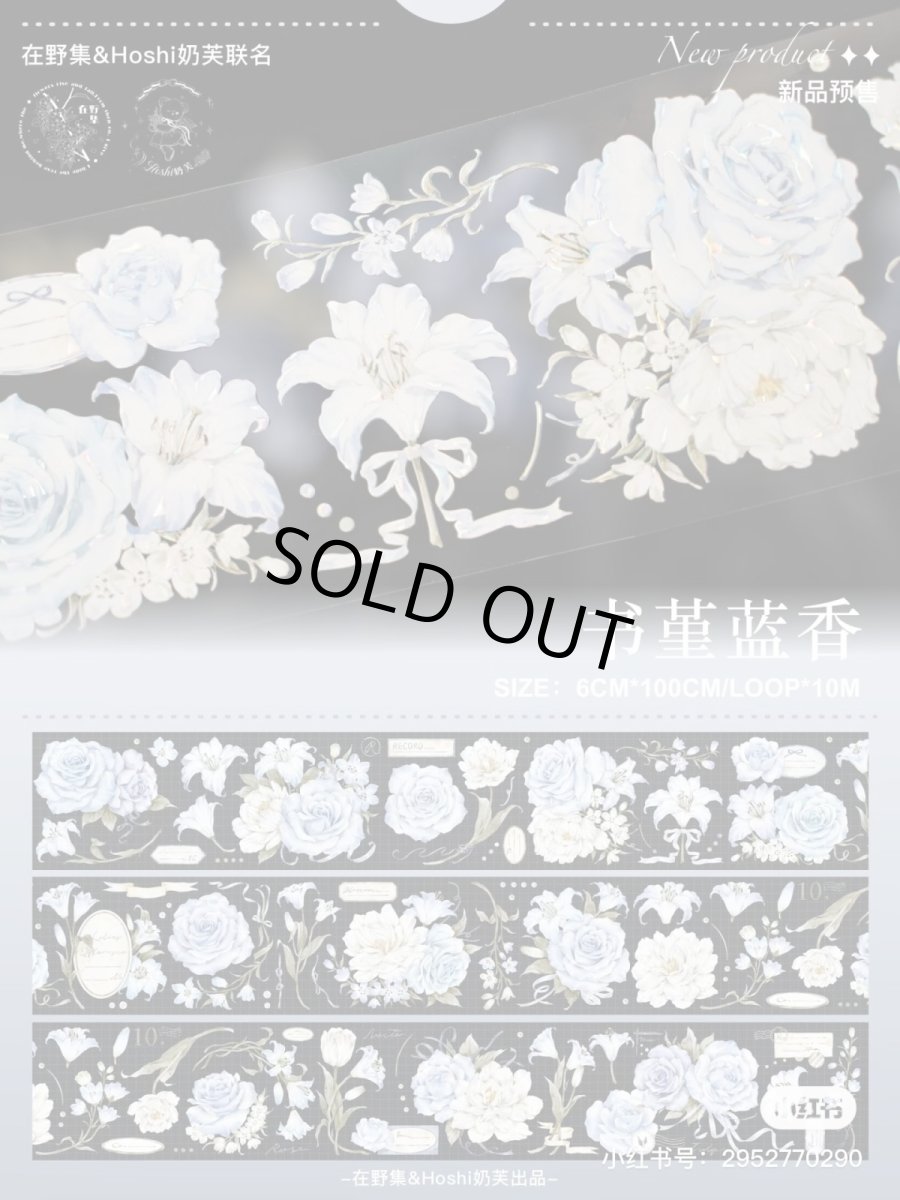 画像1: 【hoshi&在野集】書堇藍香-PET貝殻光 (1)