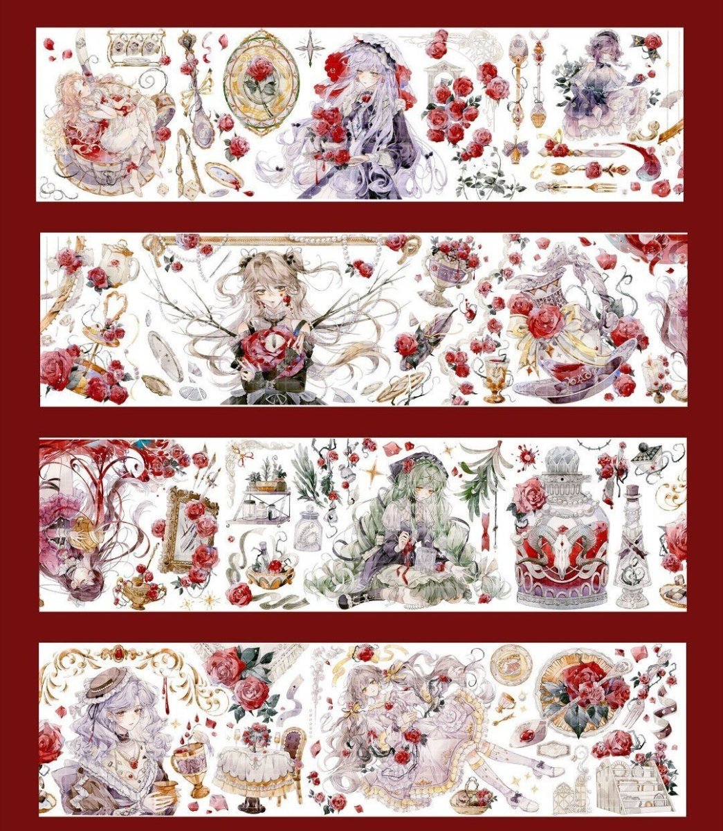 画像1: 【昨日逢春手帳】莉莉絲的晚宴-PET貝殻金 (1)