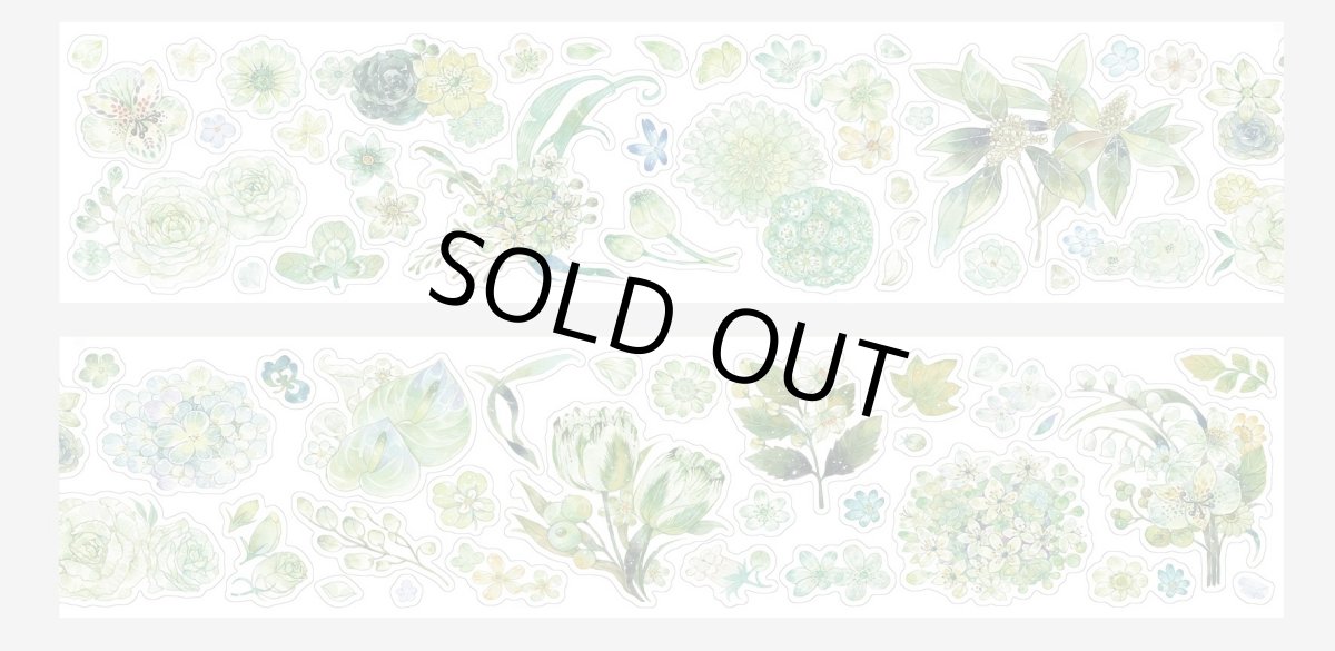 画像1: 【moodtape】滿山綠-PET（切模） (1)