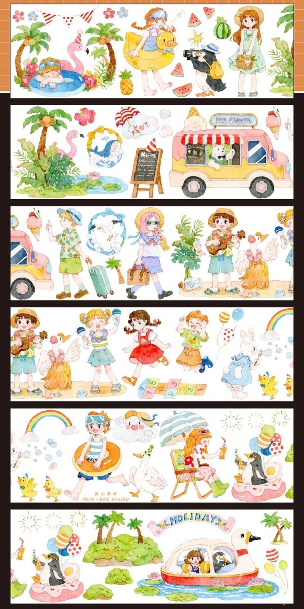 画像1: 【吾心】夏日派対-PET貝殻光 (1)