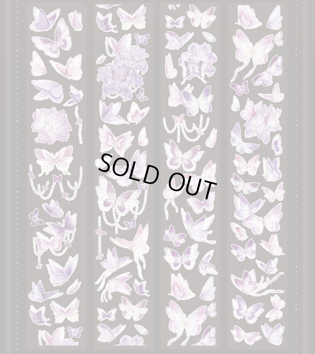 画像1: 【花染所】白桃-PET貝殻光（模切） (1)