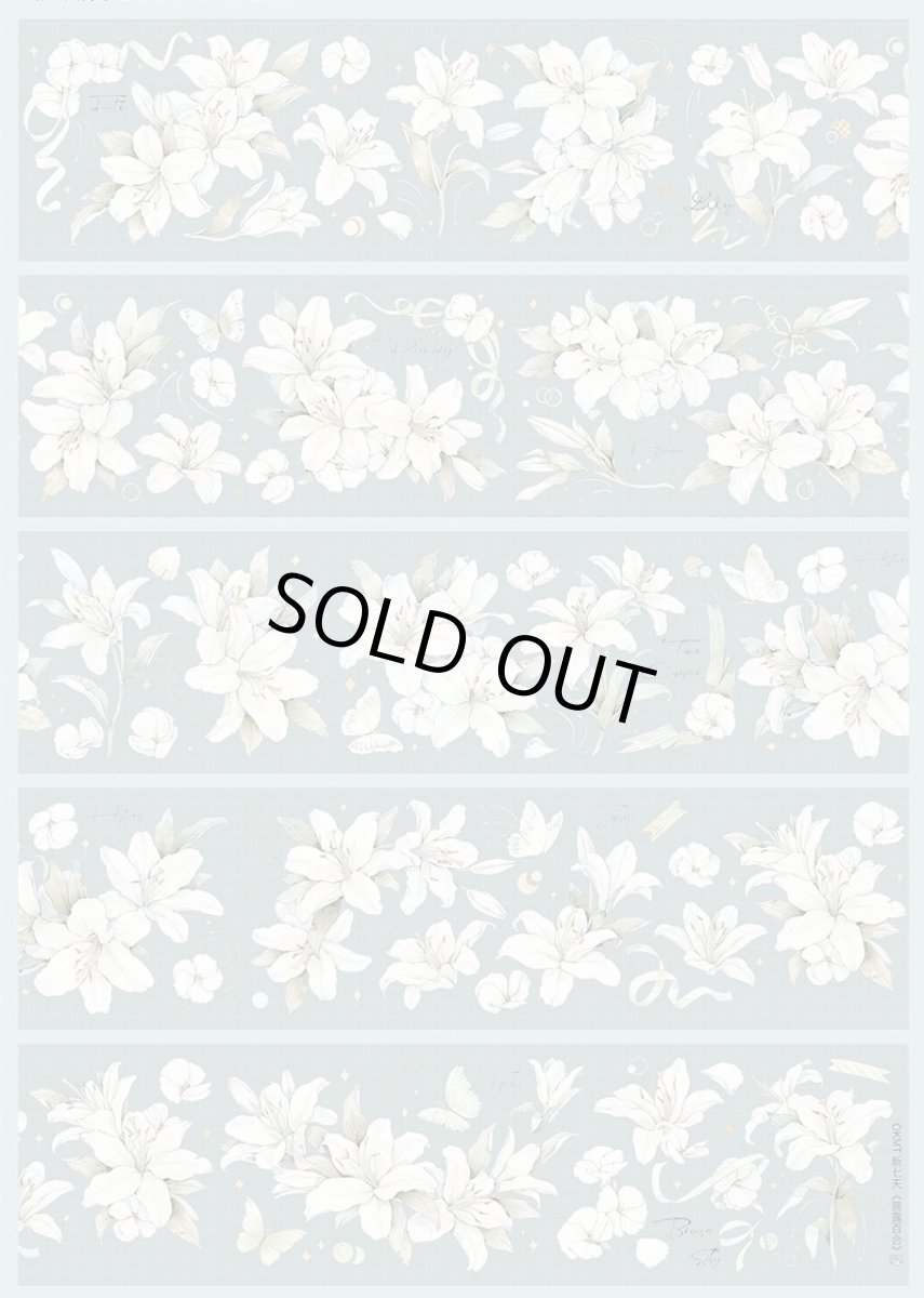 画像1: 【新七天】晨露百合-PET貝殻光 (1)