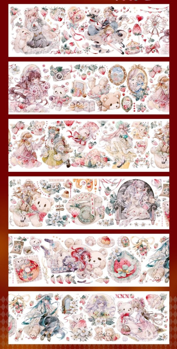 画像1: 【shine】草莓熊-PET貝殻光 (1)