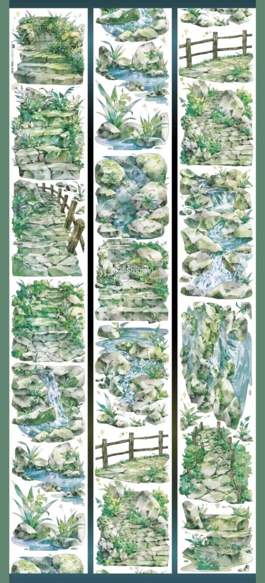画像1: 【Studio6】苔痕上階緑-PET (1)