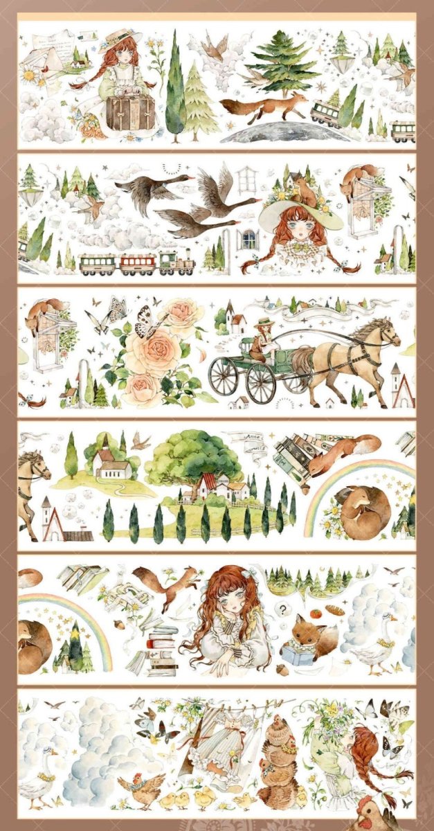 画像1: 【一木一横】緑山牆的安妮-PET貝殻光 (1)