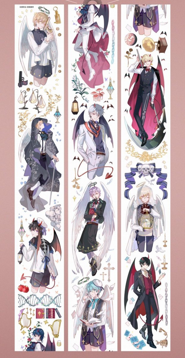 画像1: 【純情男友】双子座鏡像翻転-PET貝殻光 (1)