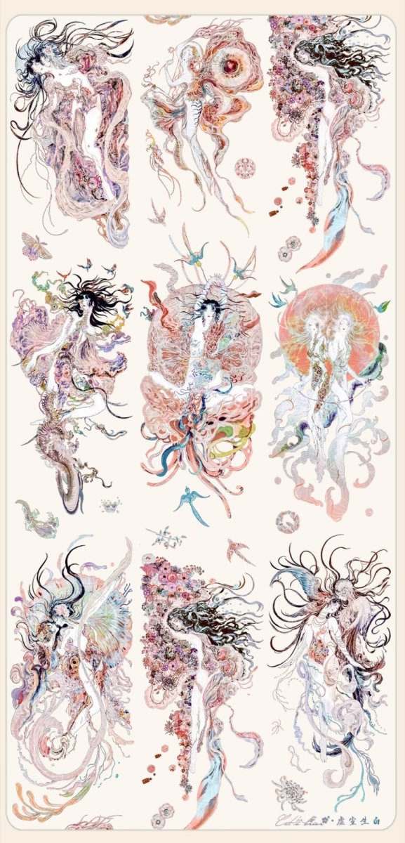 画像1: 【猫匠的野薔薇】虚室生白-PET貝殻光 (1)