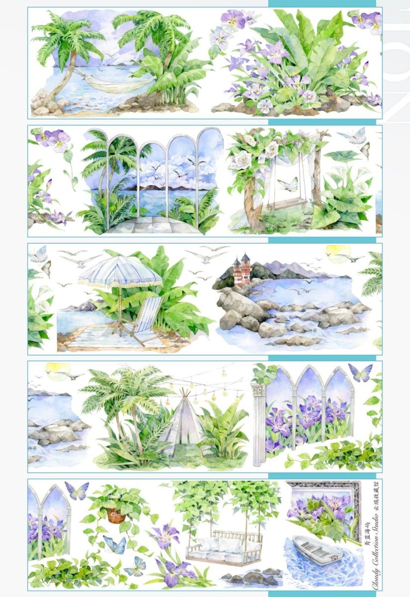 画像1: 【云端収蔵館】鳶藍海嶼-PET貝殻光 (1)