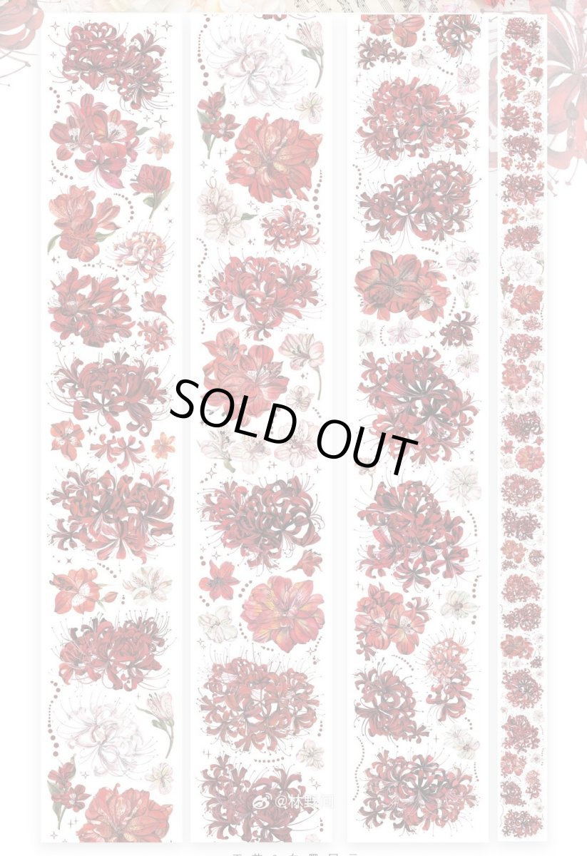 画像1: 【林野間】彼岸花-PET貝殻光 (1)