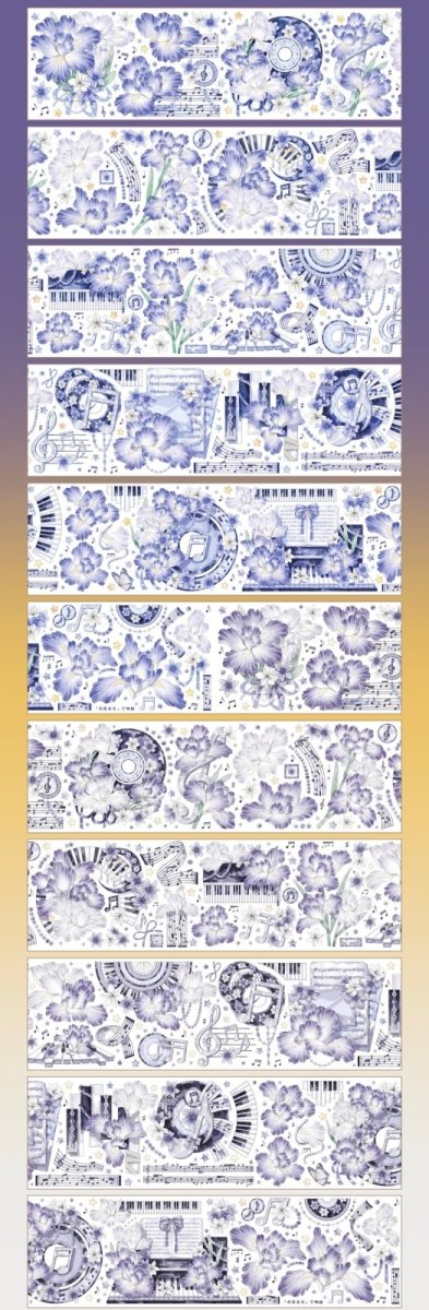 画像1: 【komos】鳶尾重奏-PET貝殻光 (1)