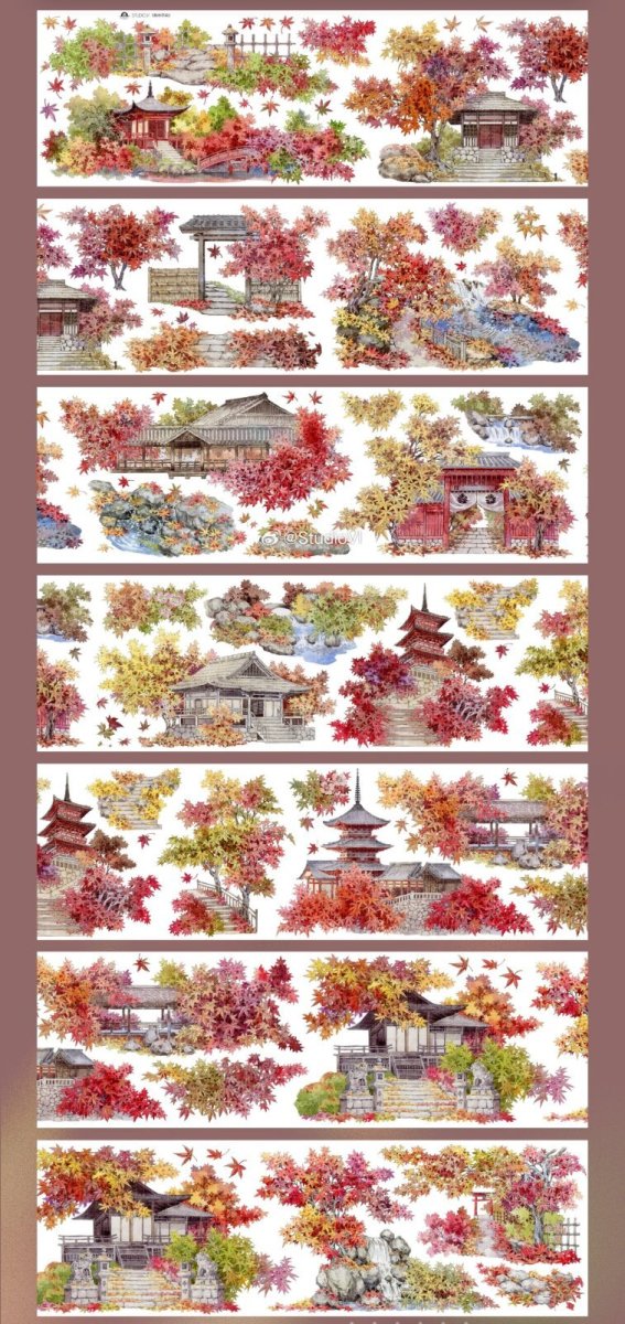画像1: 【studio6】楓林尽染-PET貝殼光 (1)