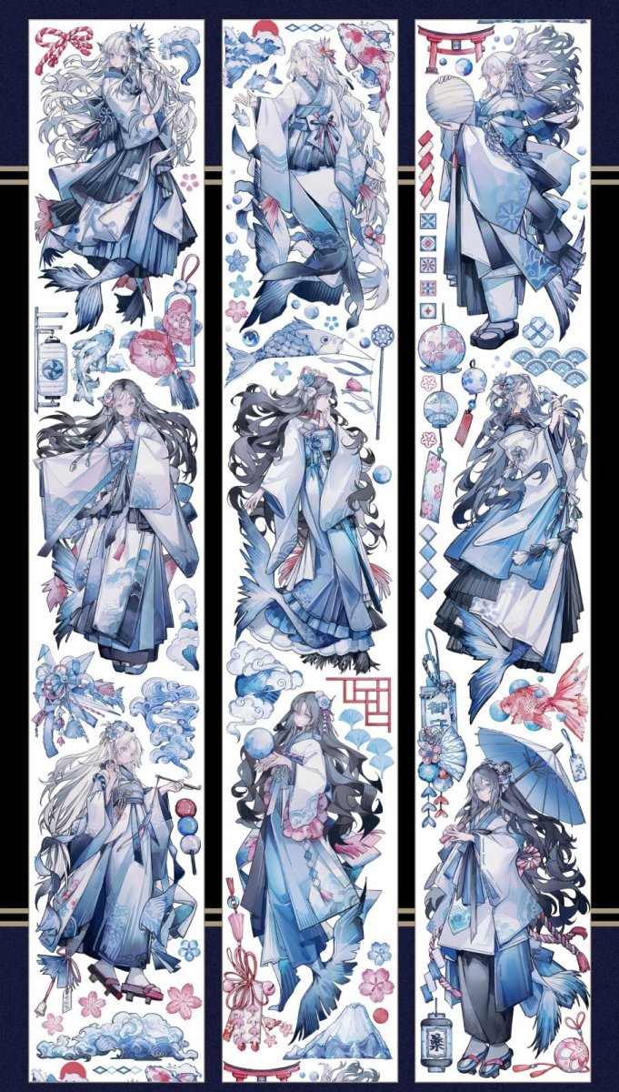画像1: 【snowflake】浮世随波-PET貝殻光 (1)
