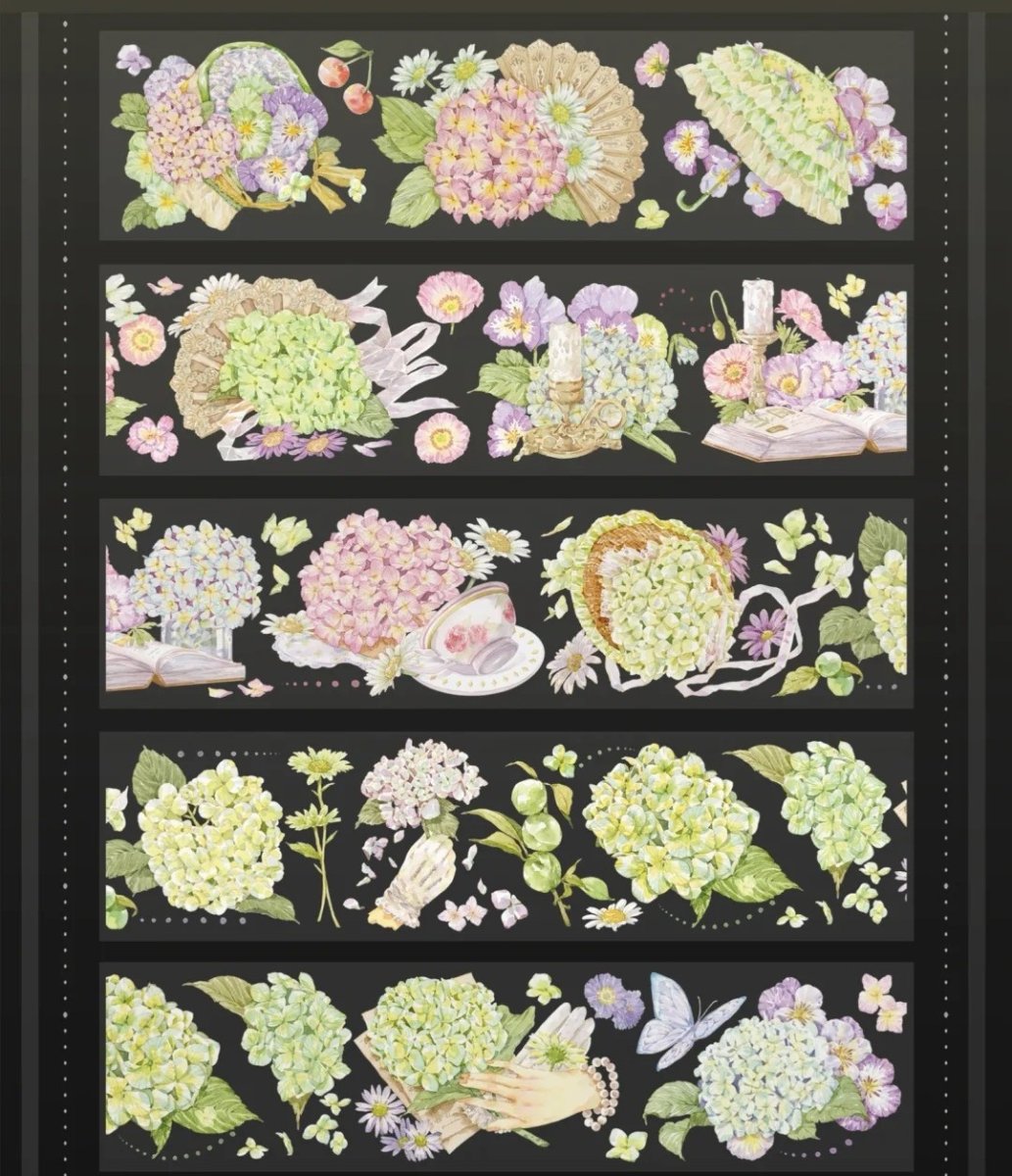 画像1: 【花染所】寄花宴-PET貝殻光 (1)