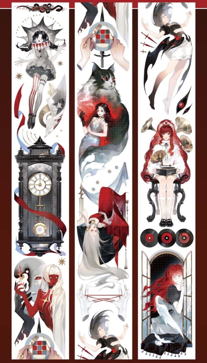 画像1: 【第九航道】Scarlet浮世絵-PET貝殻光 (1)