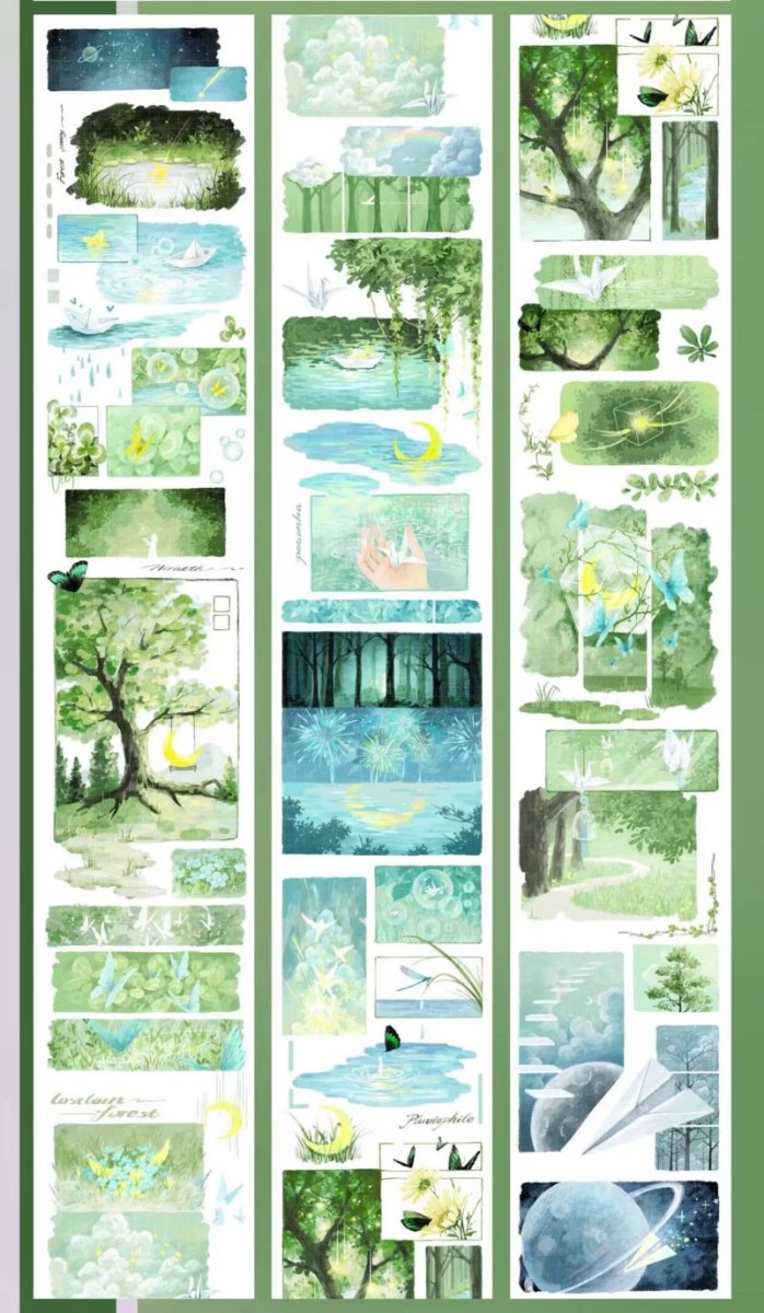 画像1: 【野葵】緑野仙踪-PET貝殻光 (1)