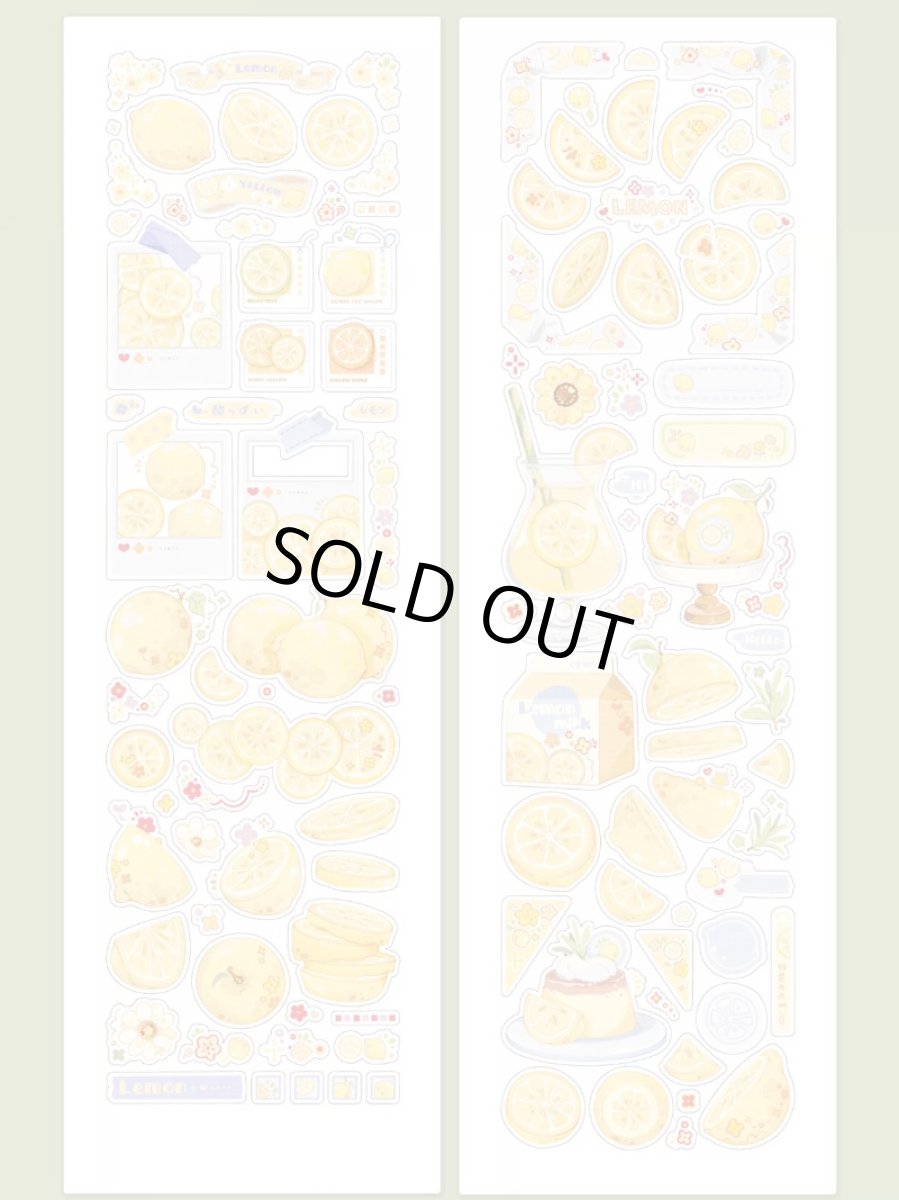 画像1: 【野葵】満C檸檸-PET閃砂（ダイカット） (1)