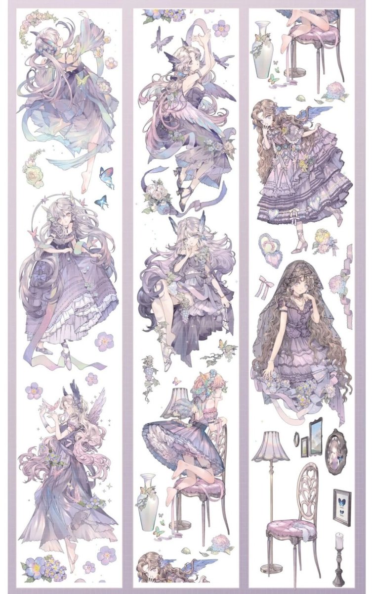 画像1: 【一木一横】邂逅紫羅蘭-PET貝殻光 (1)
