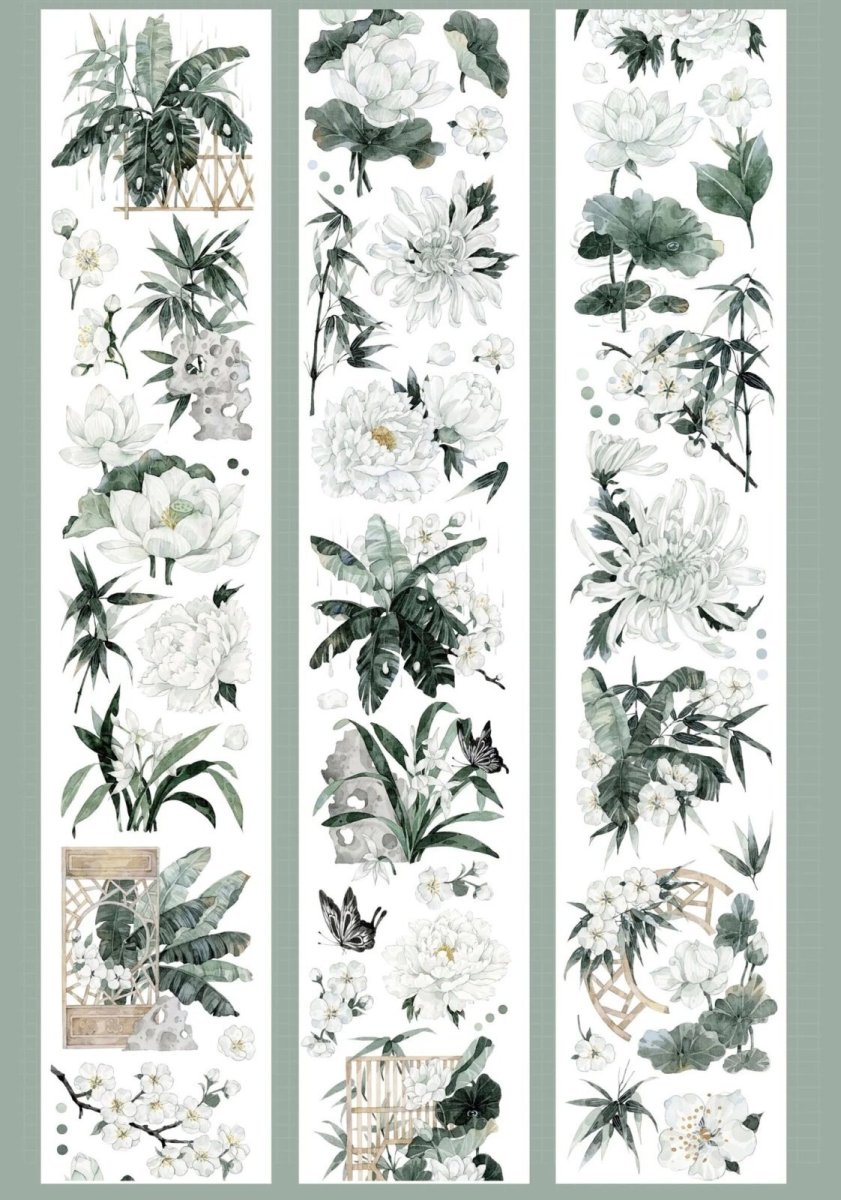 画像1: 【一木一横】清荷雨下-PET貝殻光 (1)