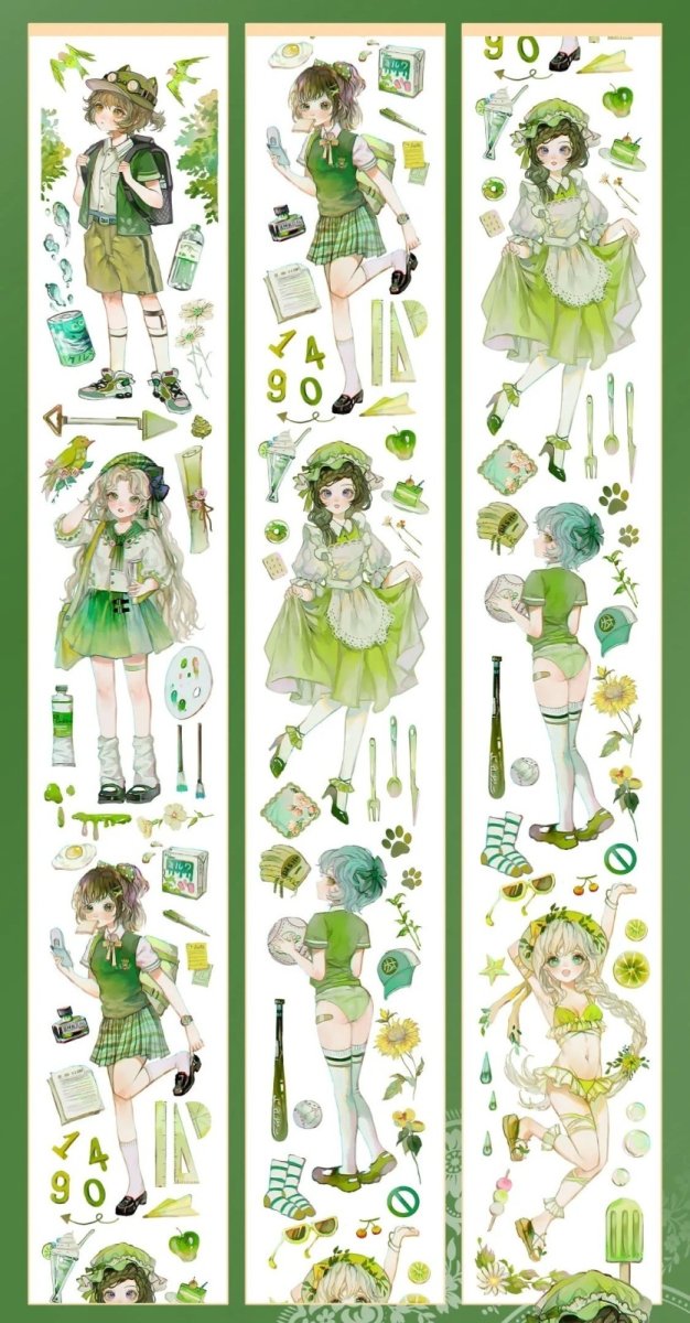 画像1: 【一木一横】綠度幻想-PET貝殻光 (1)