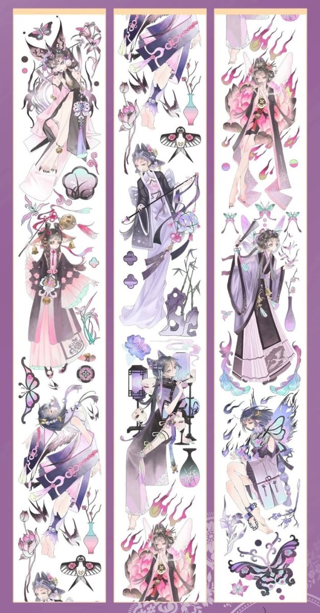 画像1: 【一木一横】桃夭魅影-PET貝殻光 (1)