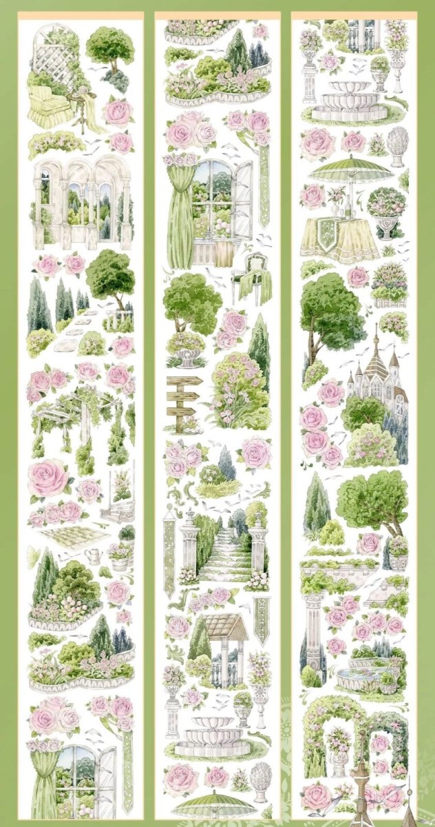 画像1: 【一木一横】翠景花園-PET貝殻光 (1)