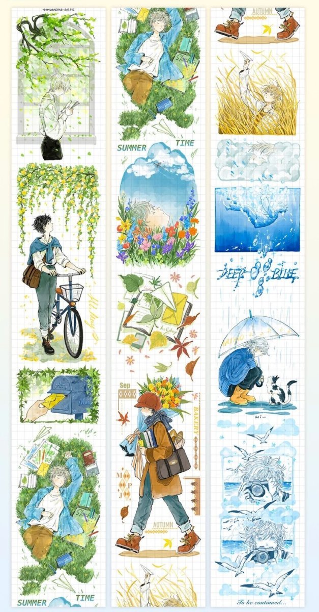 画像1: 【miaopaji】南風寄信-PET貝殻光 (1)