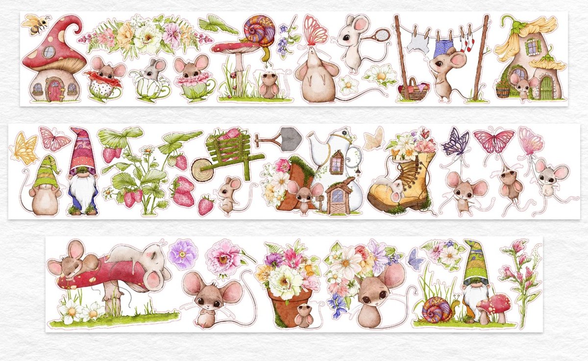 画像1: 【WT】栗吱鼠-PET（ダイカット） (1)