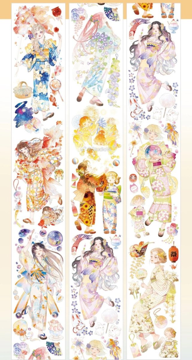 画像1: 【studio6】夏夜花火-PET貝殻光 (1)