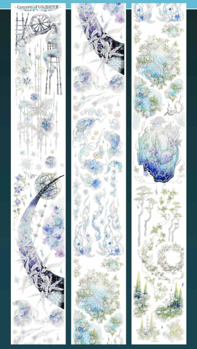 画像1: 【第九航道】忽而至夏-PET貝殻光 (1)