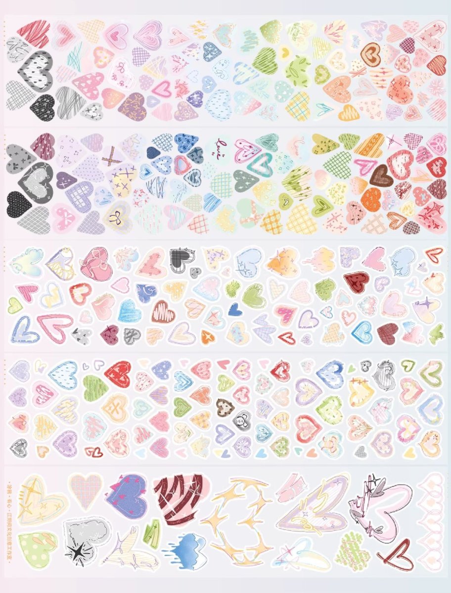 画像1: 【江野間】有心-PET拉絲閃膜（ダイカット） (1)