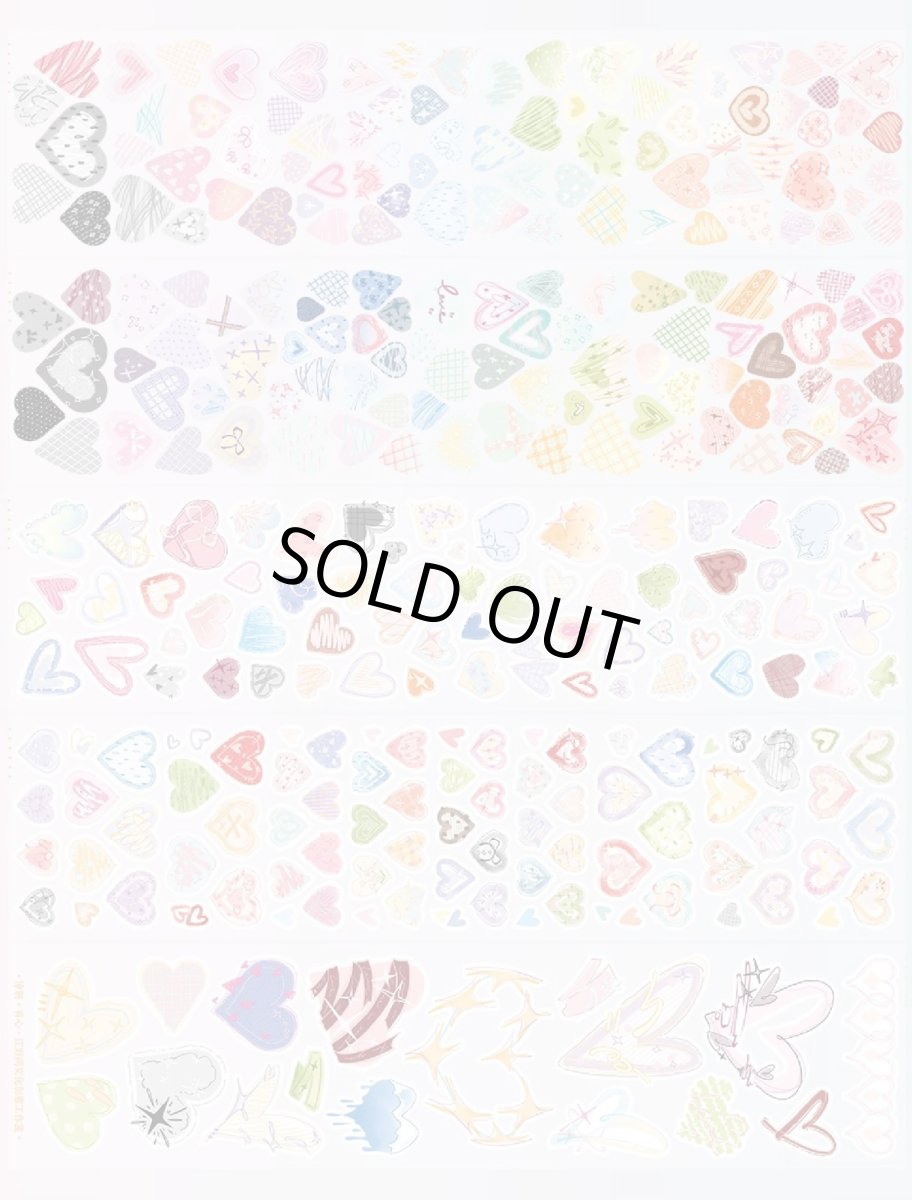 画像1: 【江野間】有心-PET拉絲閃膜（ダイカット） (1)