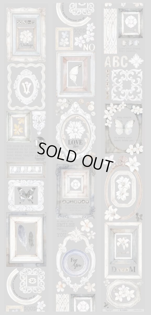 画像1: 【時間格子】復古框框-PET水晶 (1)