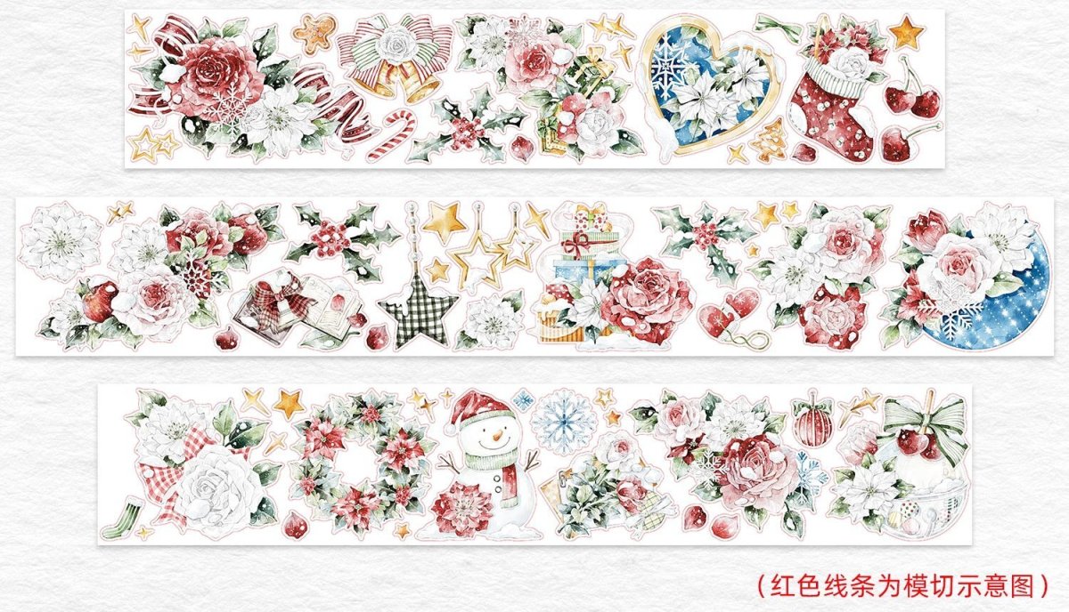 画像1: 【WT】琉璃聖誕花-PET（ダイカット） (1)