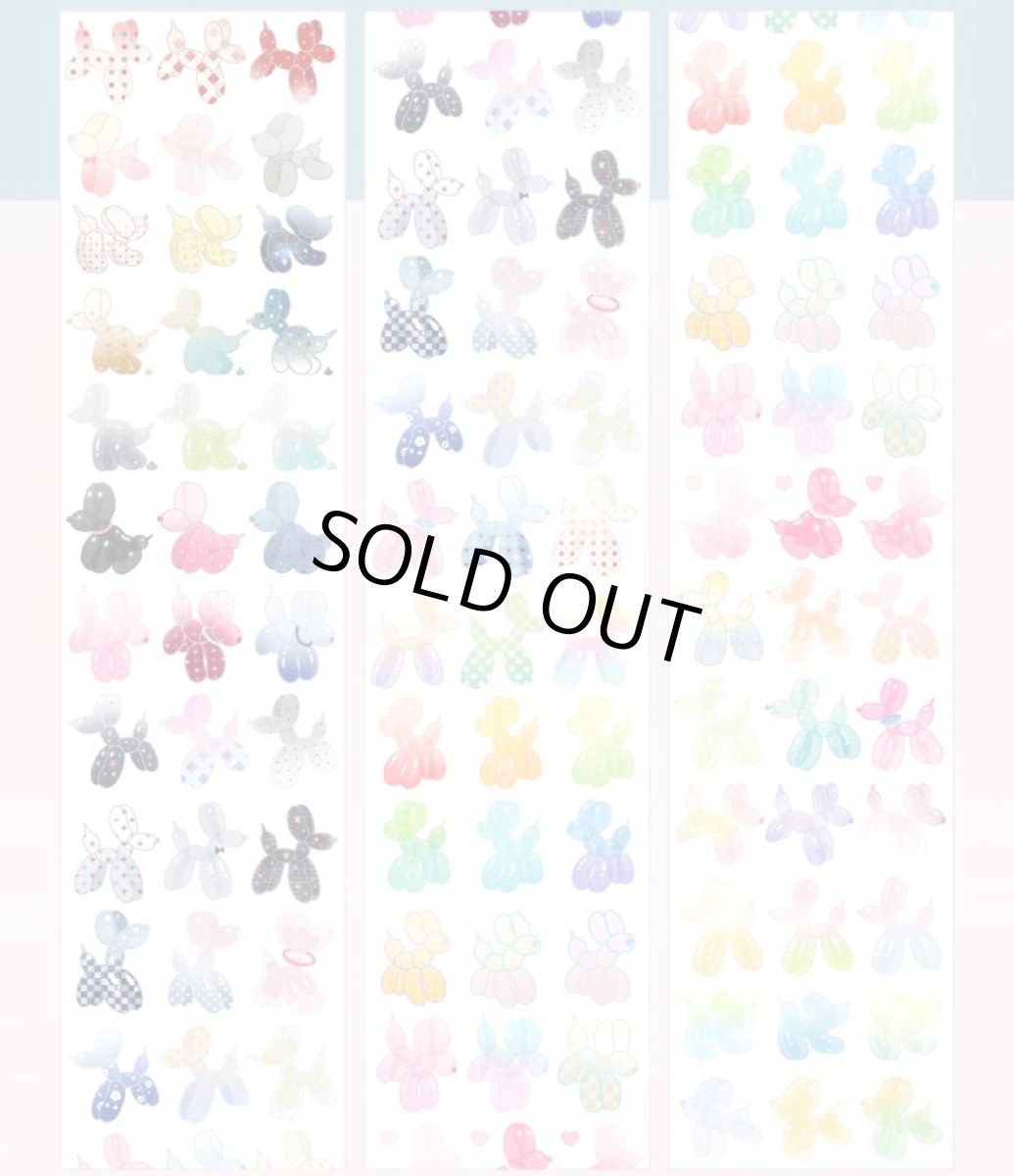 画像1: 【studio6】気球小狗-PET拉絲星光膜（ダイカット） (1)