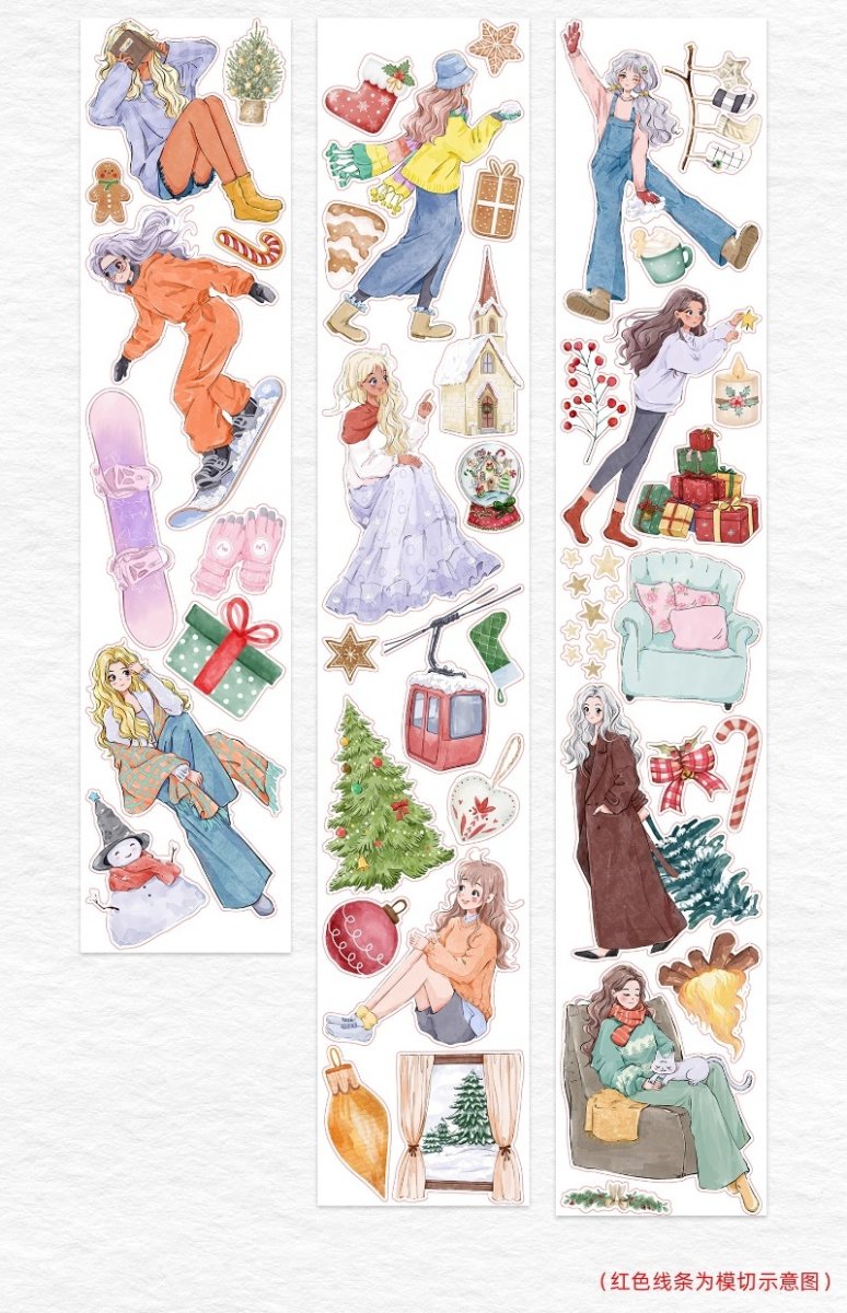 画像1: 【WT】暖冬聖誕-PET（ダイカット） (1)