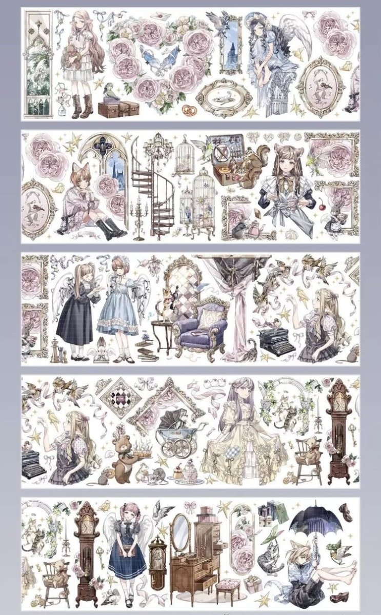 画像1: 【shine】薇薇安的荘園-PET貝殻光（ダイカット） (1)