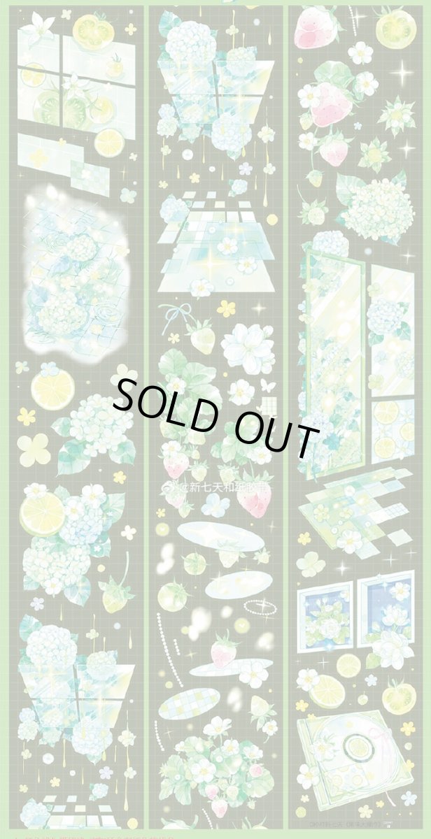 画像1: 【新七天】果味大爆炸-PET貝殻光（ダイカット） (1)