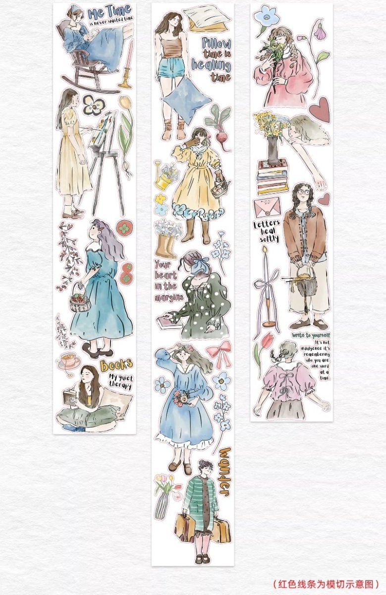 画像1: 【WT】時光私語-PET透明（ダイカット） (1)