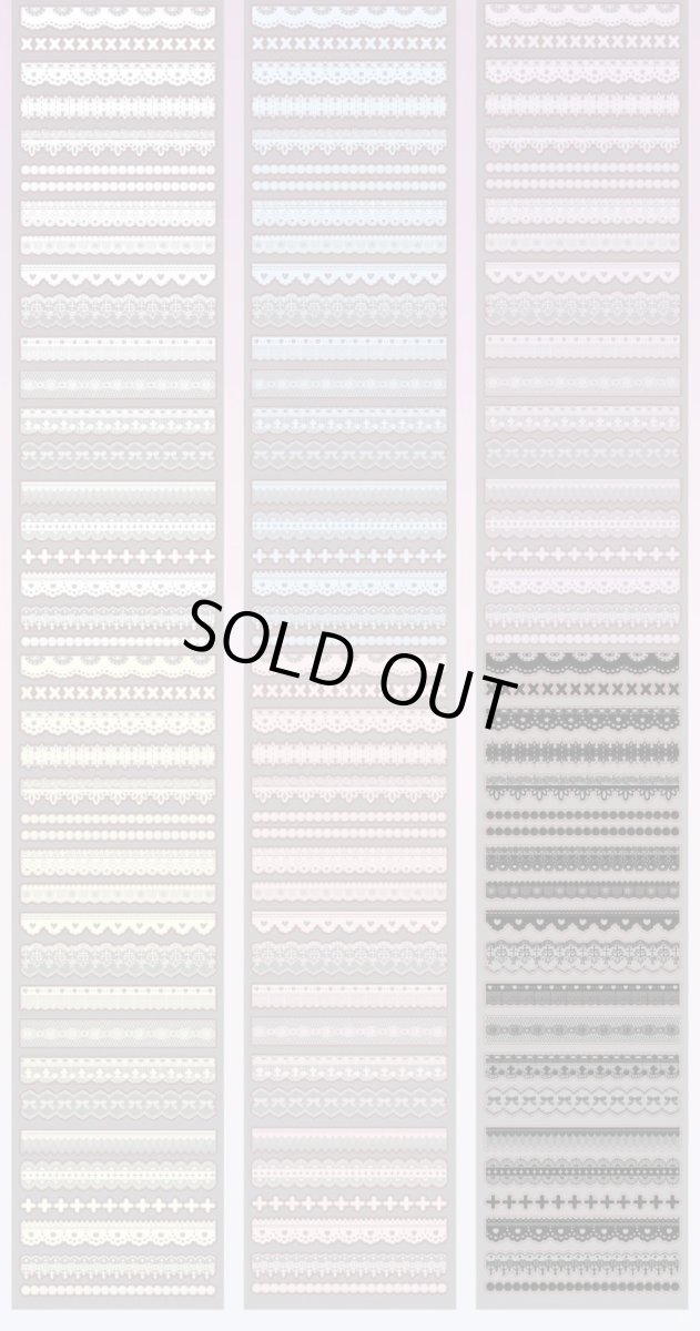 画像1: 【DILIS】蕾絲辺框集-PET覆細閃（ダイカット） (1)