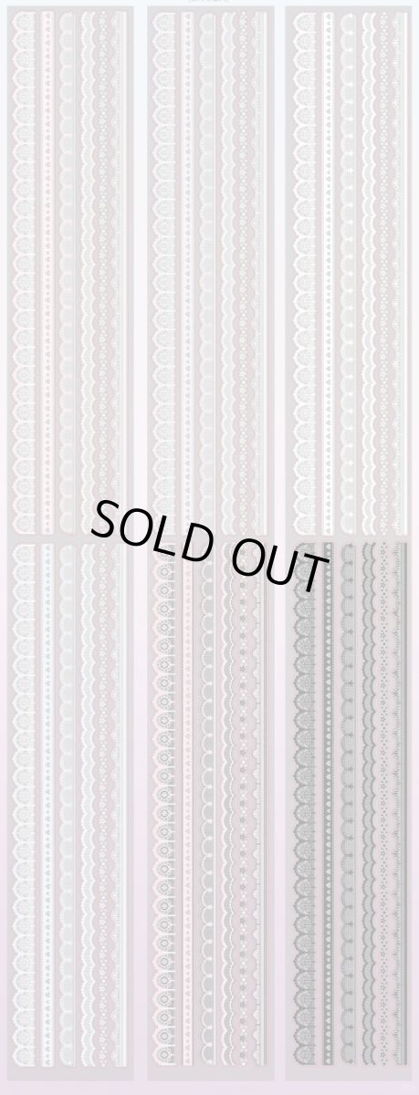 画像1: 【DILIS】繾綣花辺-PET覆細閃（ダイカット） (1)