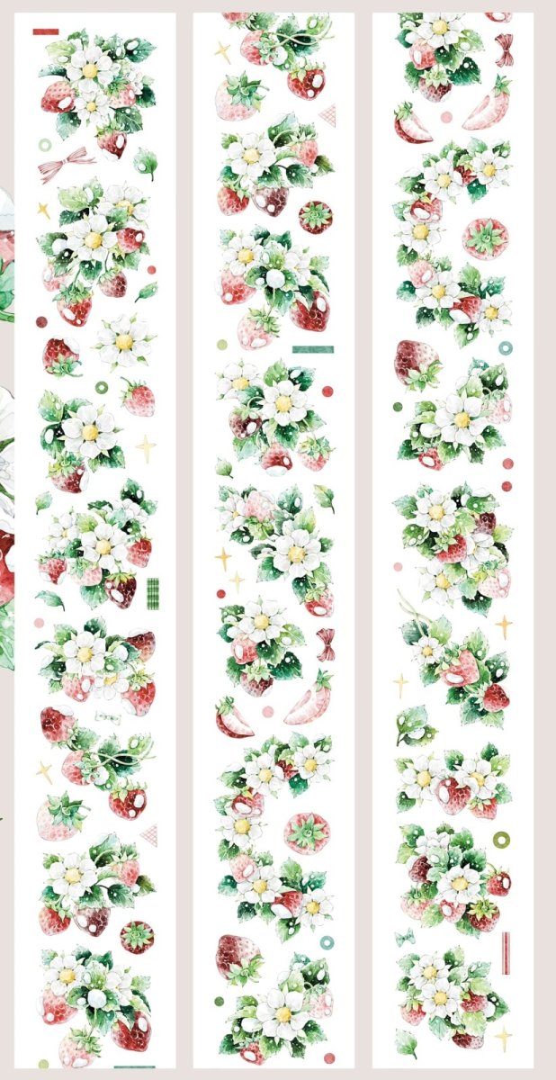 画像1: 【kaka】苺苺冰冰-PET（ダイカット） (1)