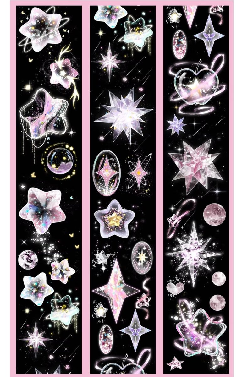 画像1: 【bty】行星小夜曲-粉-PET貝殻光 (1)