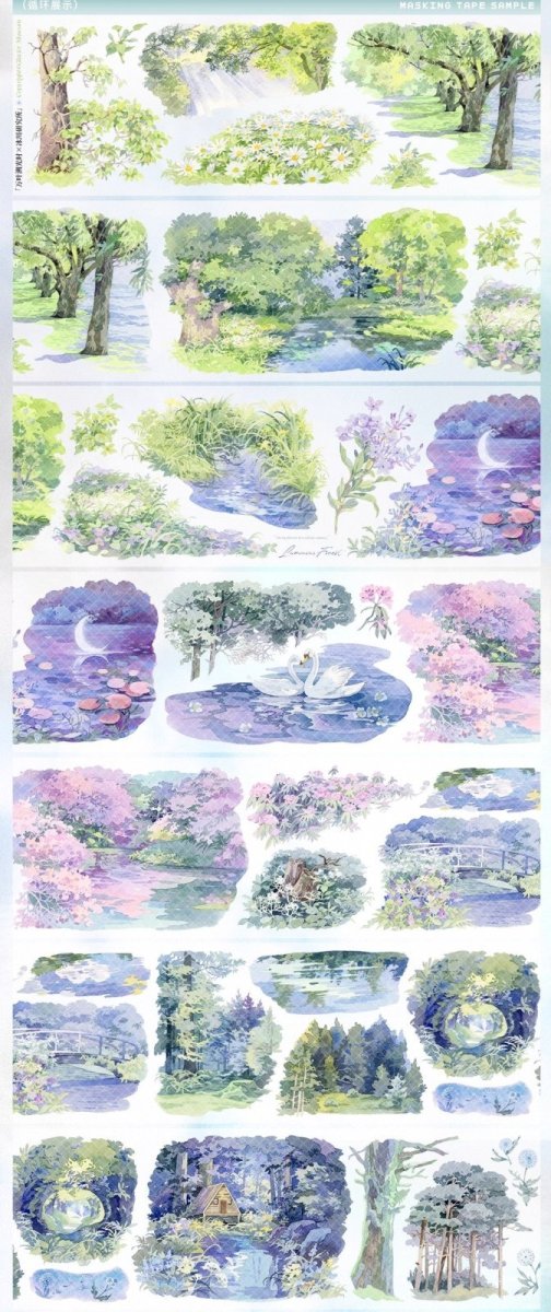 画像1: 【冰川】万葉溯光時-PET（ダイカット） (1)