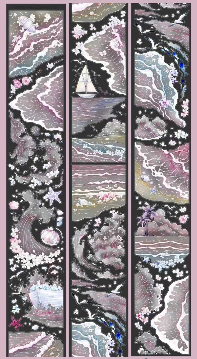 画像1: 【Wines】粉浪逐沙-PET貝殻光 (1)