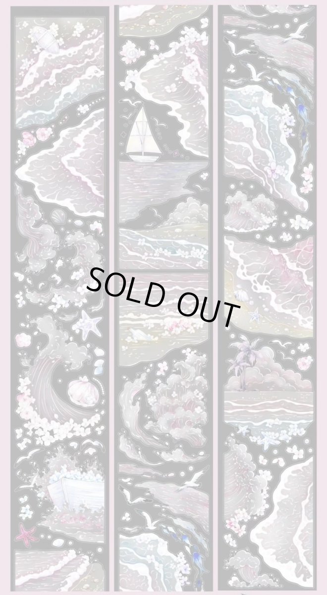 画像1: 【Wines】粉浪逐沙-PET閃砂（ダイカット） (1)