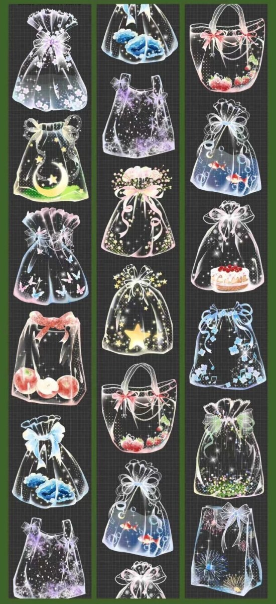 画像1: 【Wines】晶袋紀事 6cm-PET貝殻光 (1)