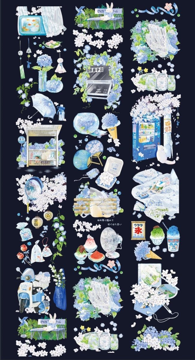 画像1: 【花染所】時桜序 -PET貝殻光 (1)