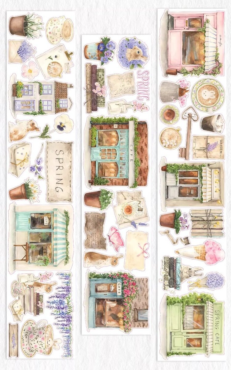 画像1: 【WT】一盞春意-PET（ダイカット） (1)