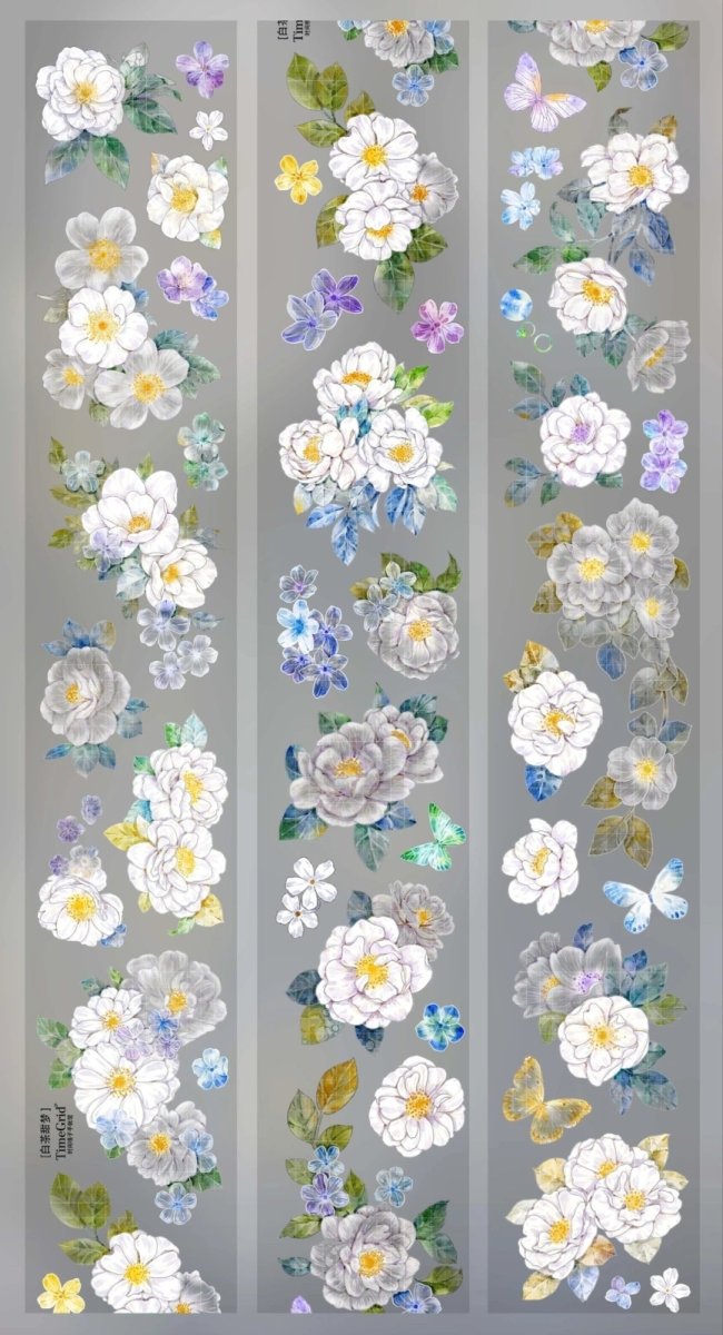 画像1: 【時間格子】白茶甜夢-PET貝殻光 (1)