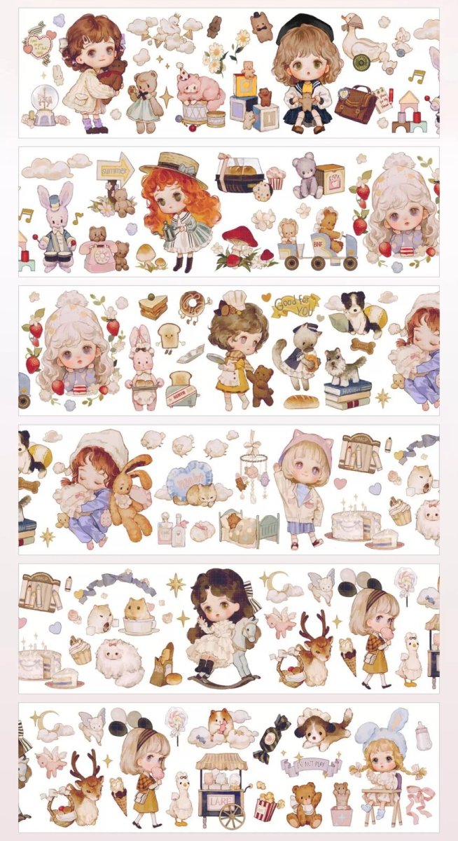 画像1: 【studio6】奶呼呼-合成紙マット（ダイカット） (1)